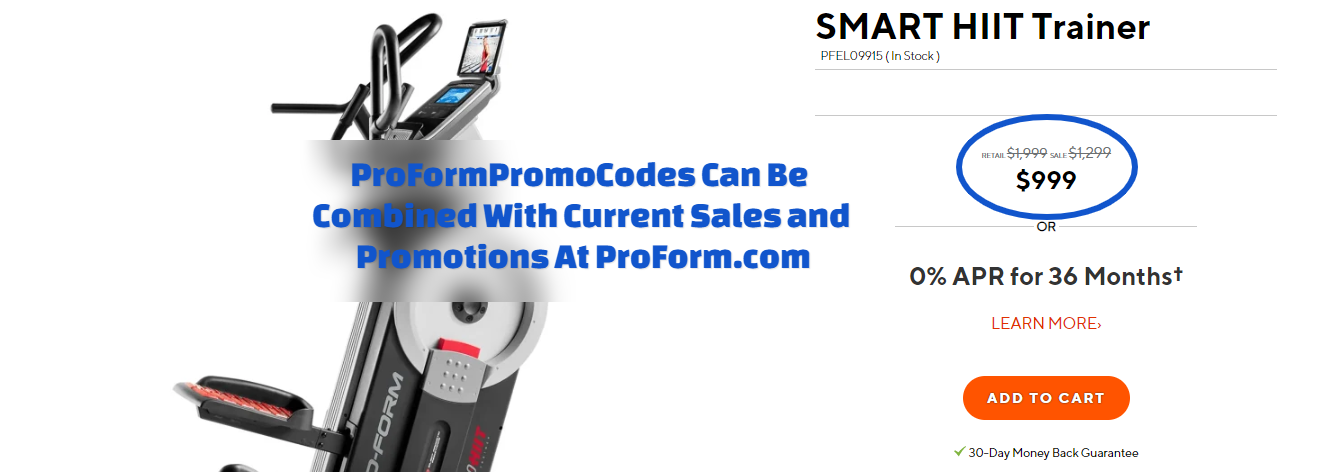 ProForm SMART HIIT Trainer Coupon