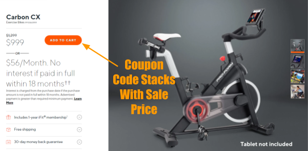 ProForm Carbon CX Exercise Bike