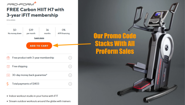 ProForm Carbon HIIT H7 Promo Code