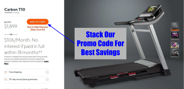 ProForm Carbon T10 Treadmill Promo Code